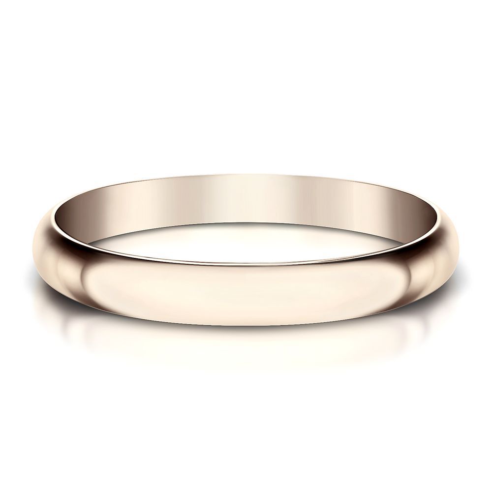 Wedding Band in 14K Rose Gold, 2MM