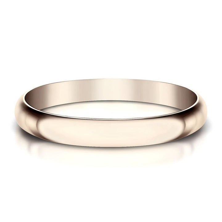 Wedding Band in 14K Rose Gold, 2MM