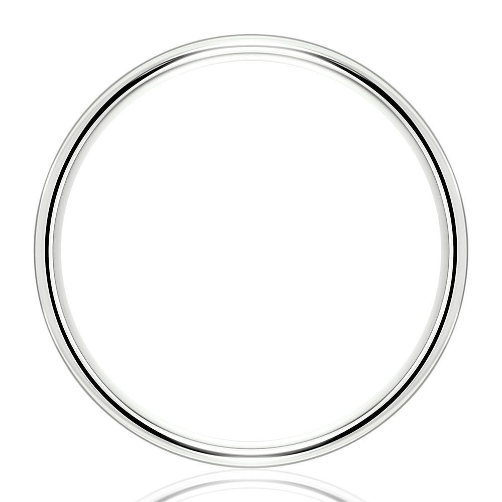Wedding Band in 14K White Gold, 2MM