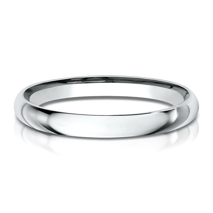 Wedding Band in 14K White Gold, 2MM