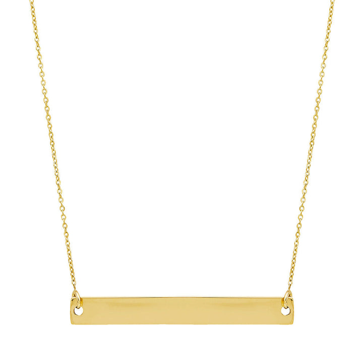 Bar Necklace in 14K Yellow Gold