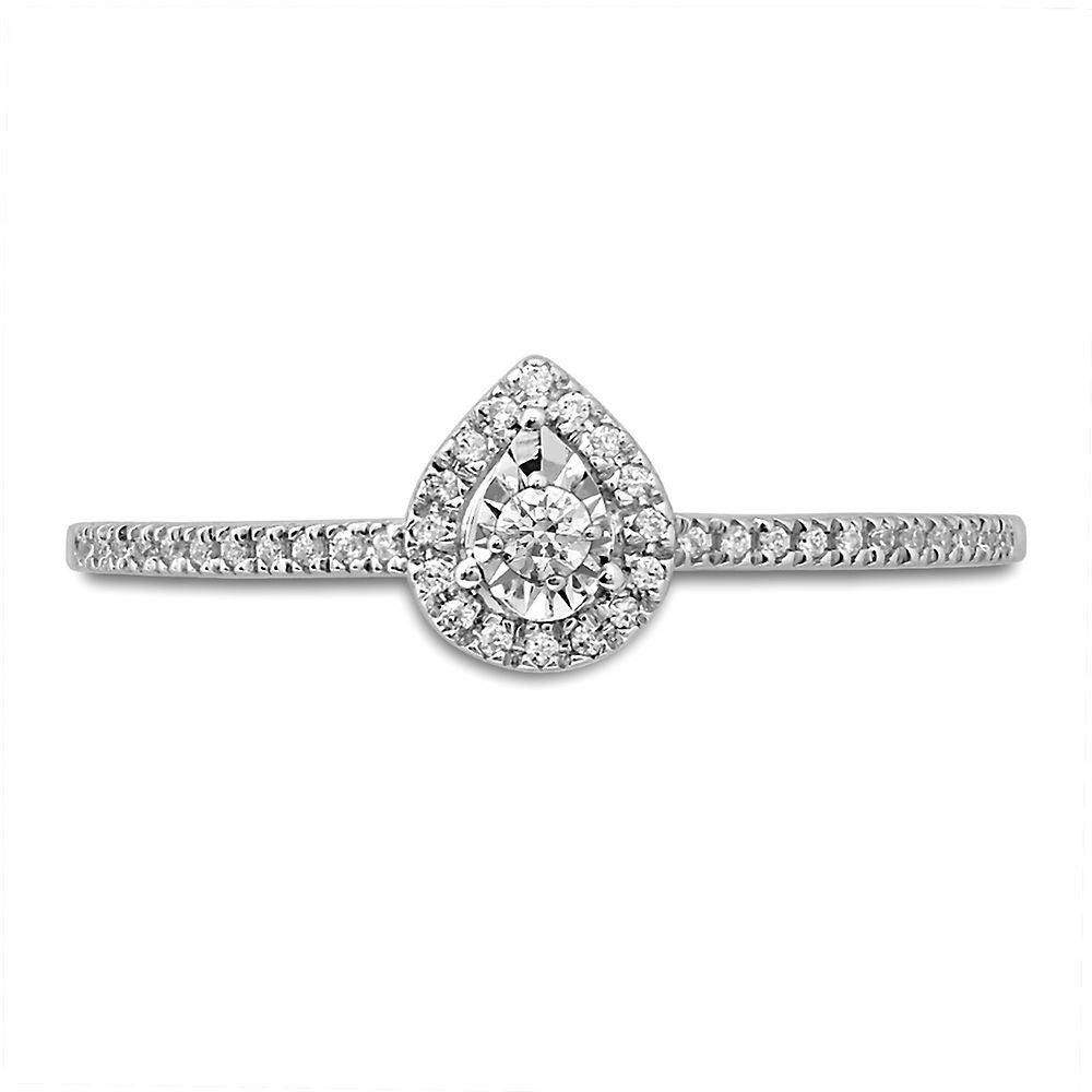 1/10 ct. tw. Diamond Promise Ring in 10K White Gold