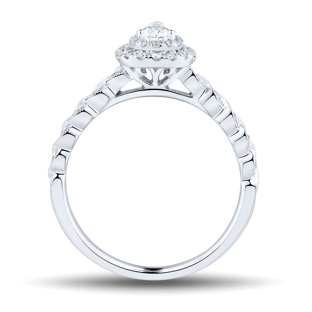 1/2 ct. tw. Diamond Engagement Ring in 14K White Gold