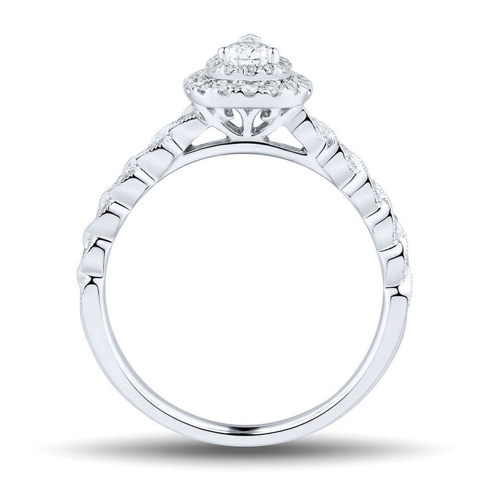 1/2 ct. tw. Diamond Engagement Ring in 14K White Gold