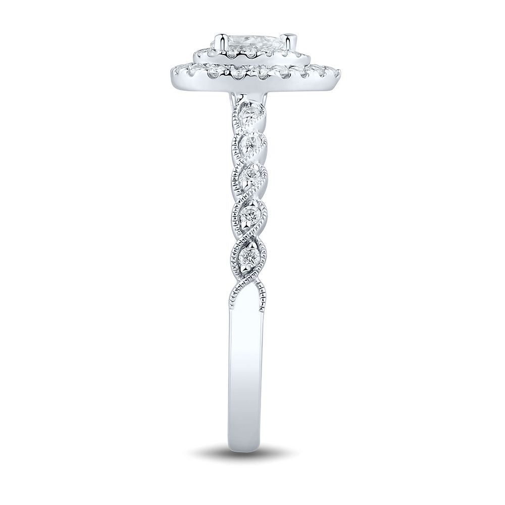 1/2 ct. tw. Diamond Engagement Ring in 14K White Gold