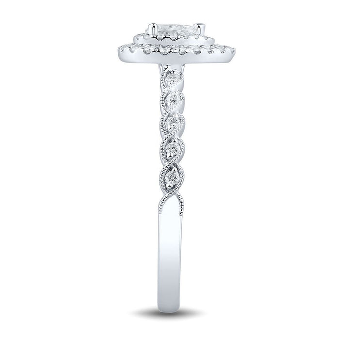 1/2 ct. tw. Diamond Engagement Ring in 14K White Gold