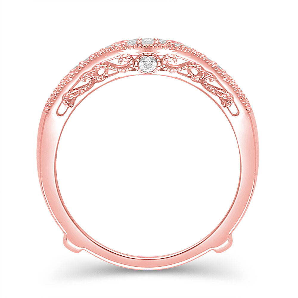 1/4 ct. tw. Diamond Ring Enhancer in 14K Rose Gold