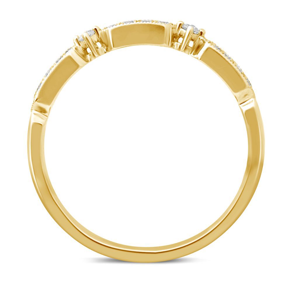 1/5 ct. tw. Diamond Stack Ring in 10K Yellow Gold