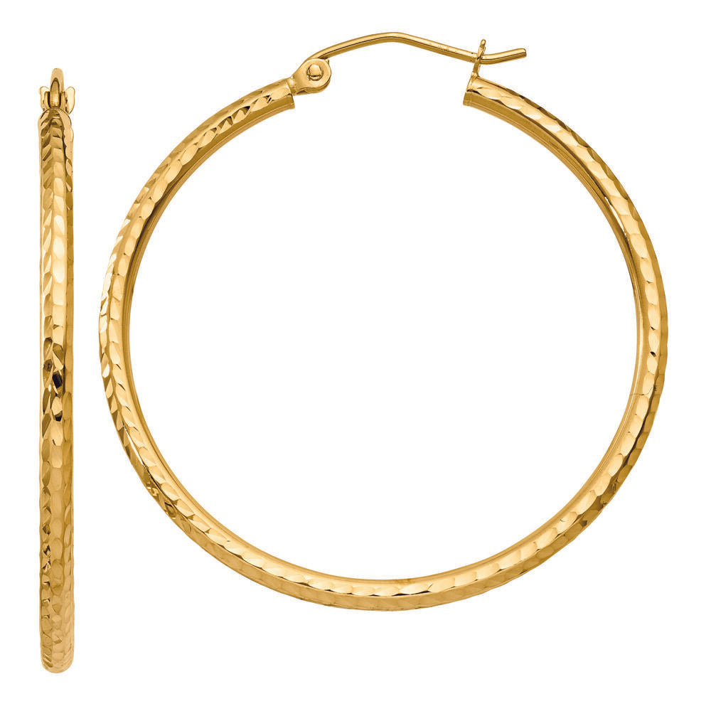 Hoop Earrings in 14K Yellow Gold