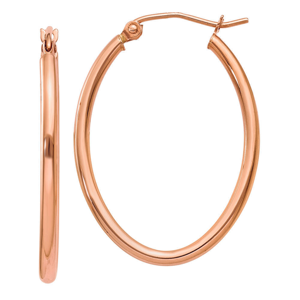 Hoop Earrings in 14K Rose Gold
