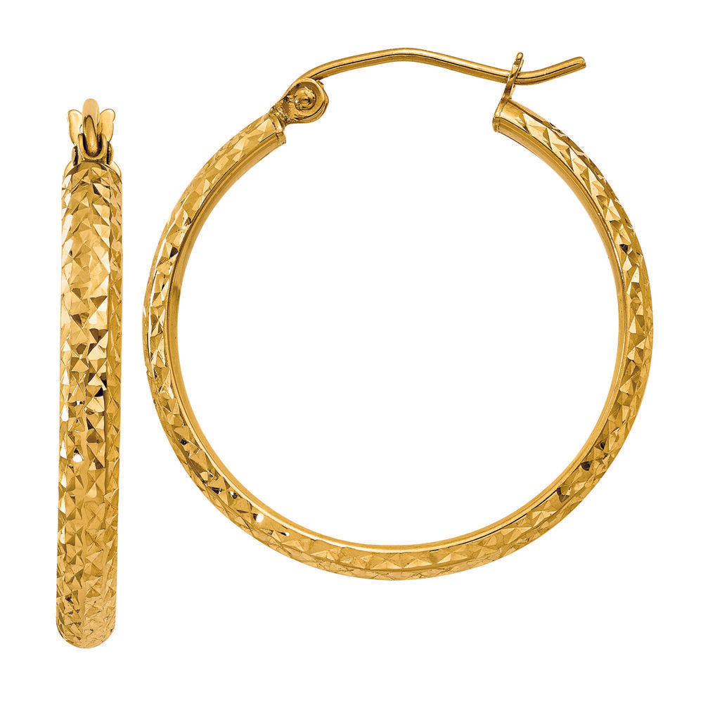 Hoop Earrings in 14K Yellow Gold
