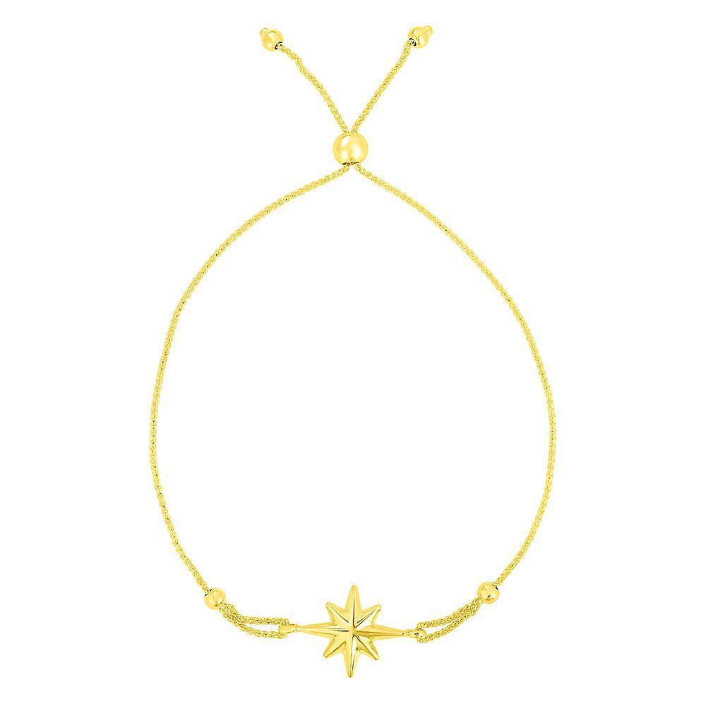 North Star Bolo Bracelet in 14K Yellow Gold