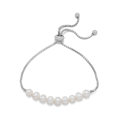 18K Gold Multi Pearl Bracelet