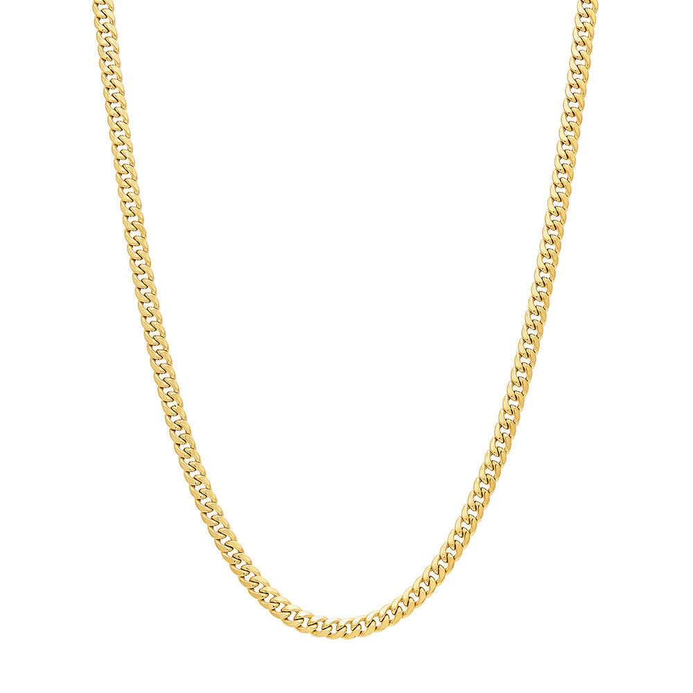 Miami Cuban Link Chain in 14K Yellow Gold, 24”