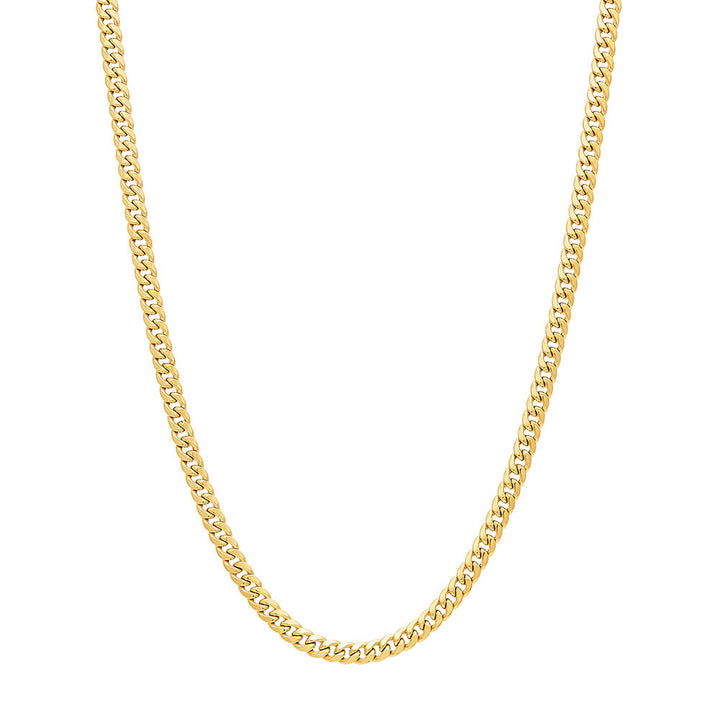 Miami Cuban Link Chain in 14K Yellow Gold, 24”