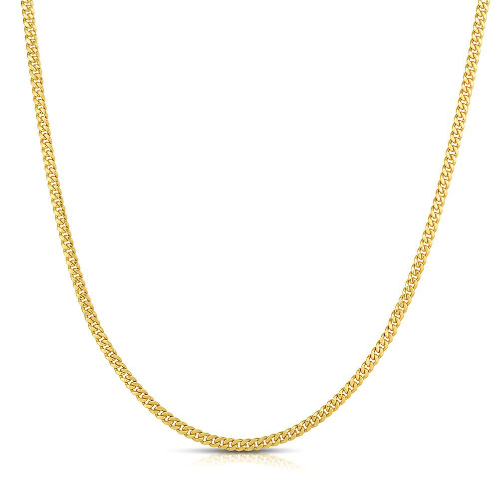 Miami Cuban Link Chain in 14K Yellow Gold, 22"