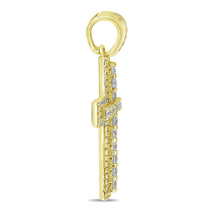 3/4 ct. tw. Diamond Cross Pendant in 10K Yellow Gold