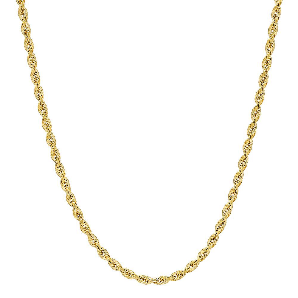 Glitter Rope Chain in 14K Yellow Gold, 18"