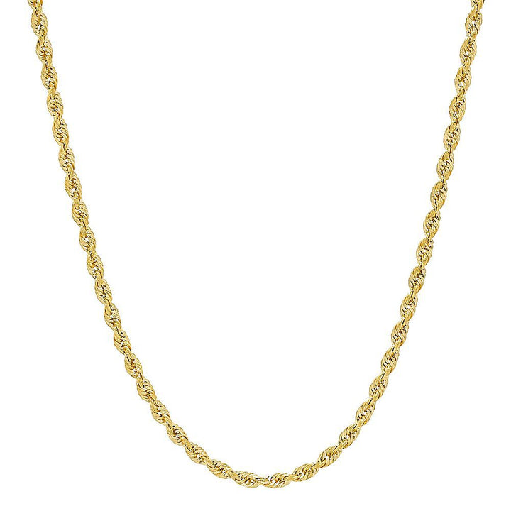 Glitter Rope Chain in 14K Yellow Gold, 18"
