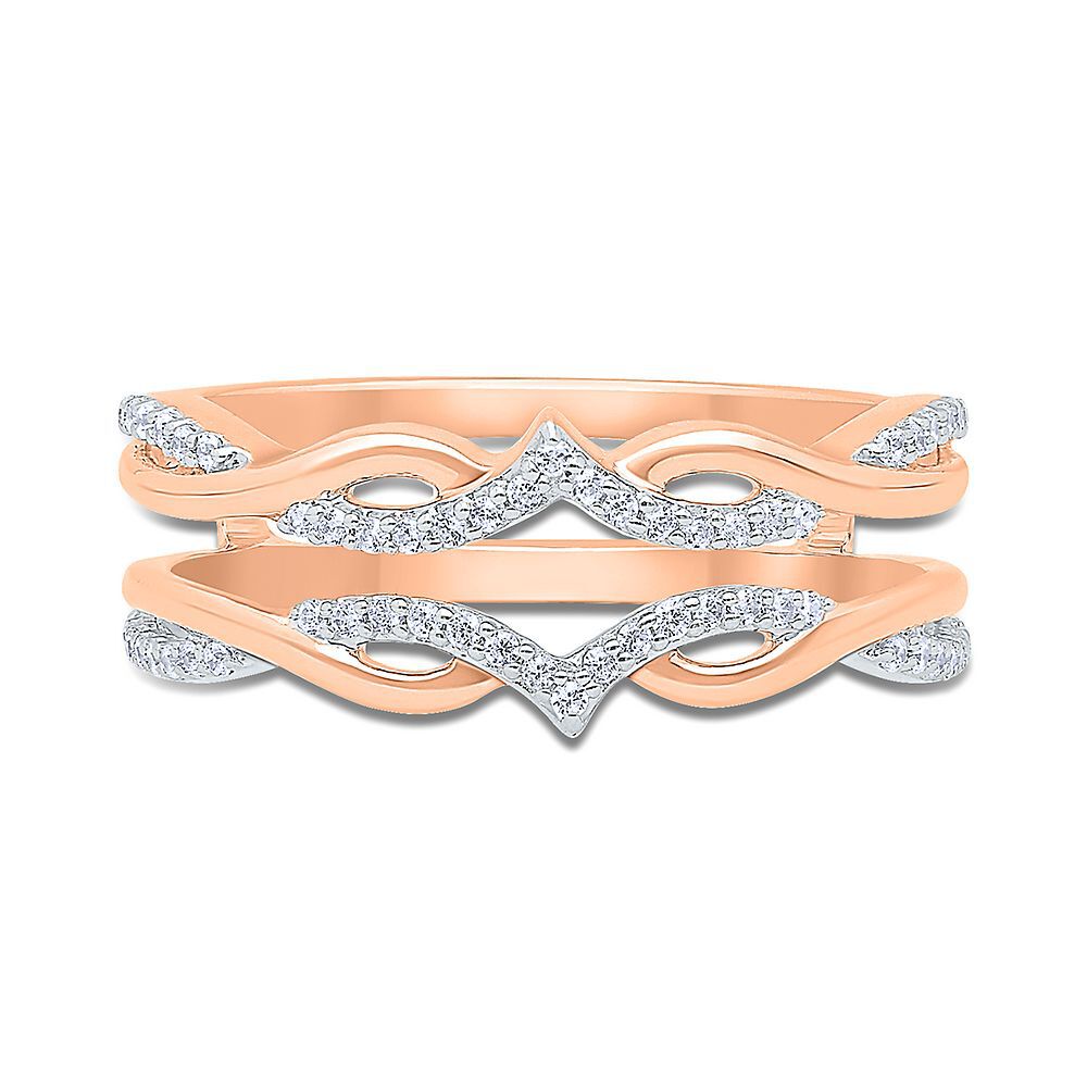 1/5 ct. tw. Diamond Ring Enhancer in 10K Rose Gold