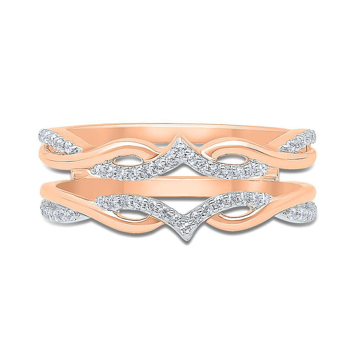 1/5 ct. tw. Diamond Ring Enhancer in 10K Rose Gold