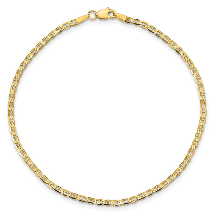 Anchor Anklet Bracelet in 14K Yellow Gold