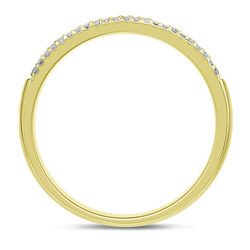 Baguette & Pave Diamond Wedding Band (1/4 ct. tw.)