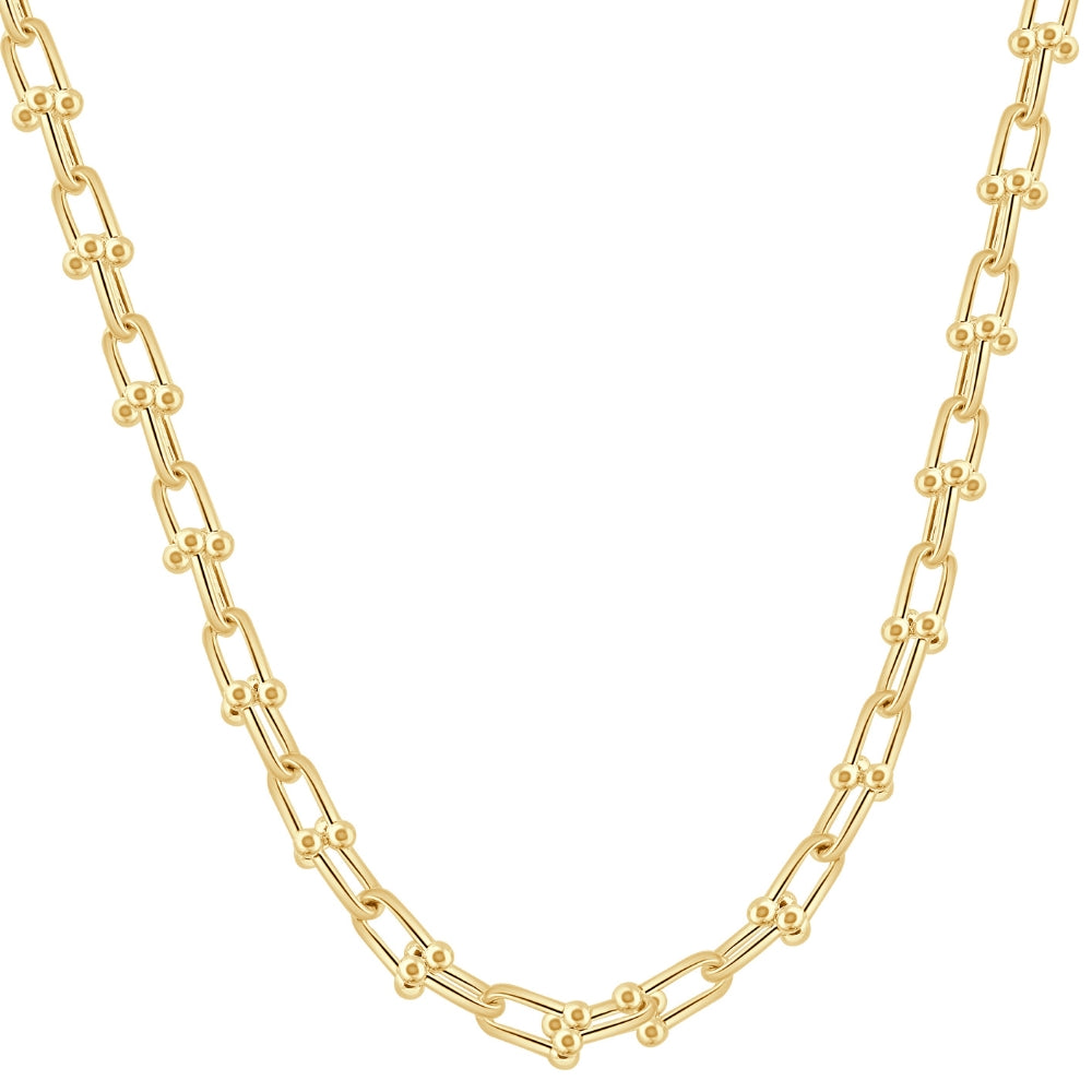 14k Yellow Gold Women's 24' Chain Necklace 26 Grams 7.5mm Thick
