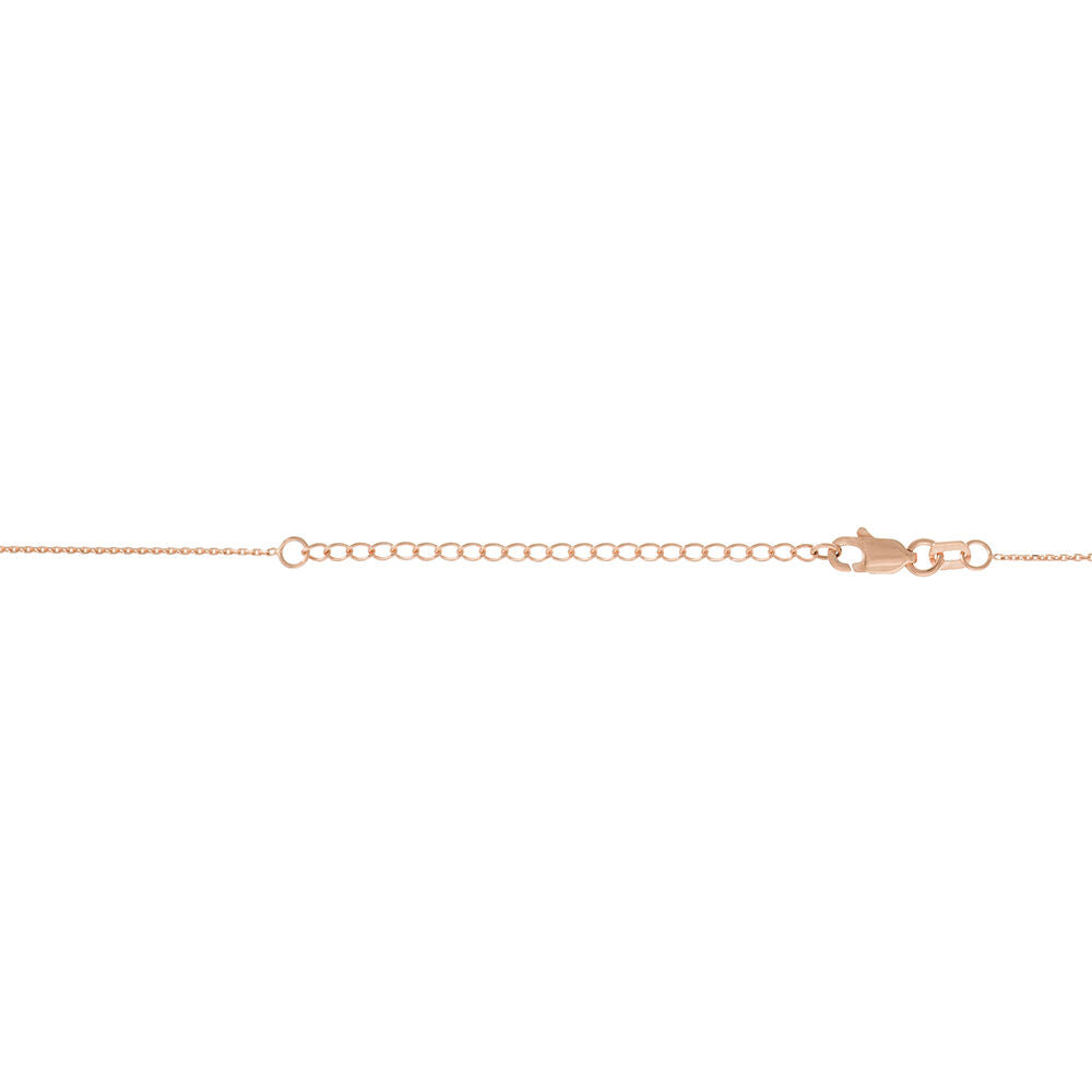 Heartbeat Necklace in 14K Rose Gold