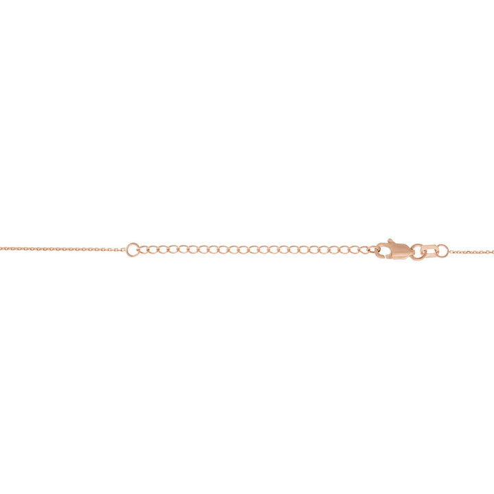 Heartbeat Necklace in 14K Rose Gold