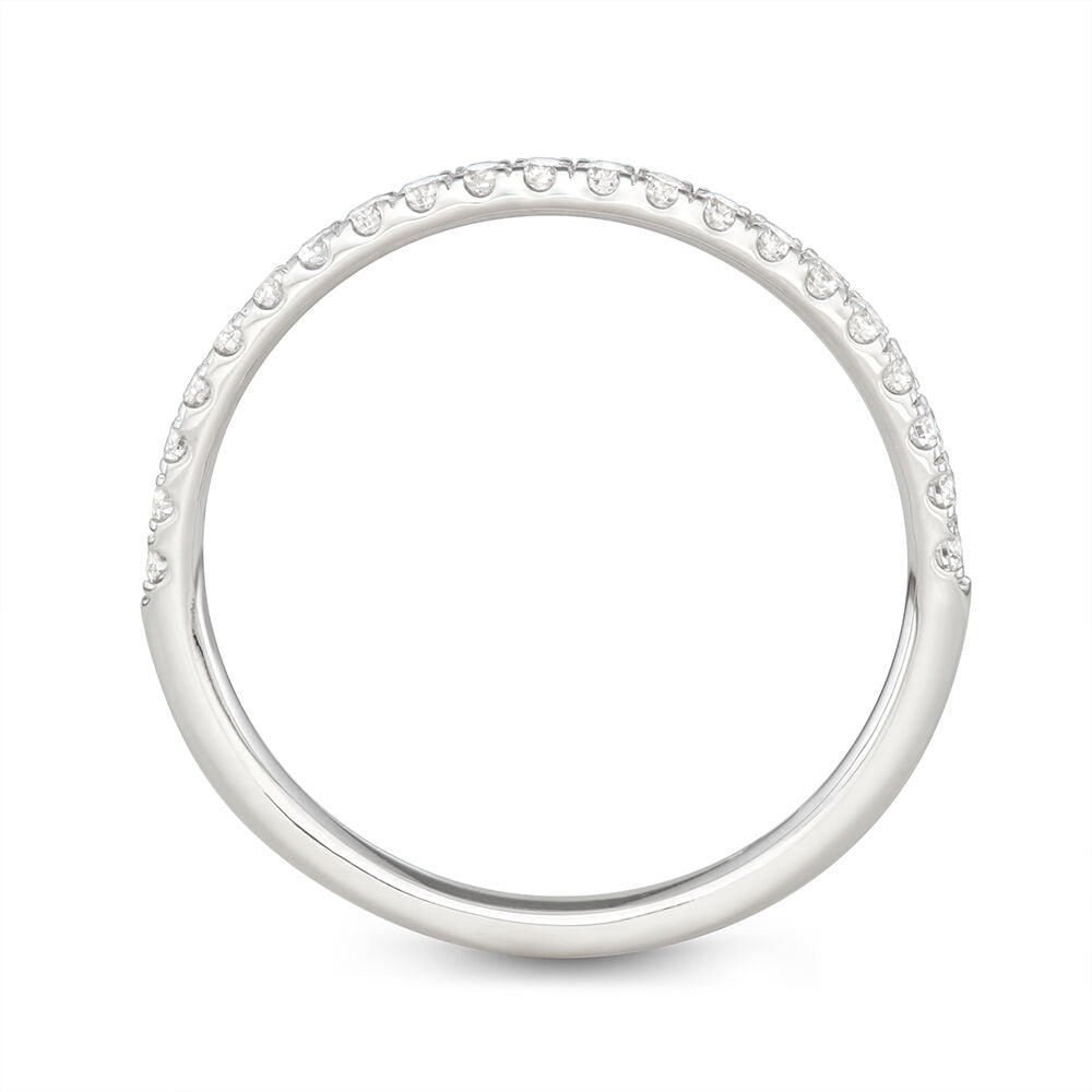 Comfort Fit Diamond Anniversary Ring in 14K White Gold (1/4 ct. tw.)
