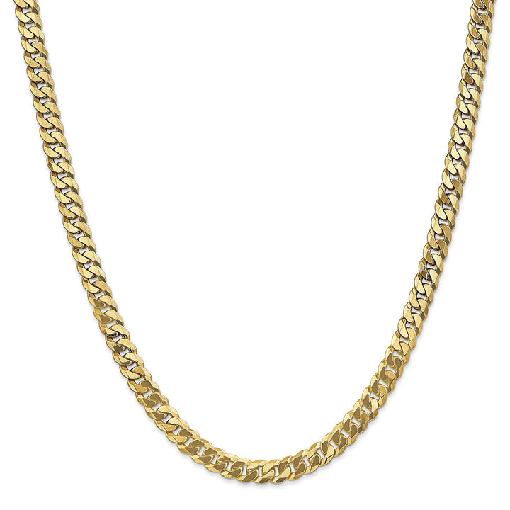 Beveled Curb Chain in 14K Yellow Gold, 24"