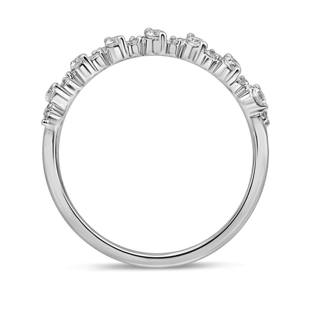Diamond Stack Ring in 10K White Gold (1/4 ct. tw.)