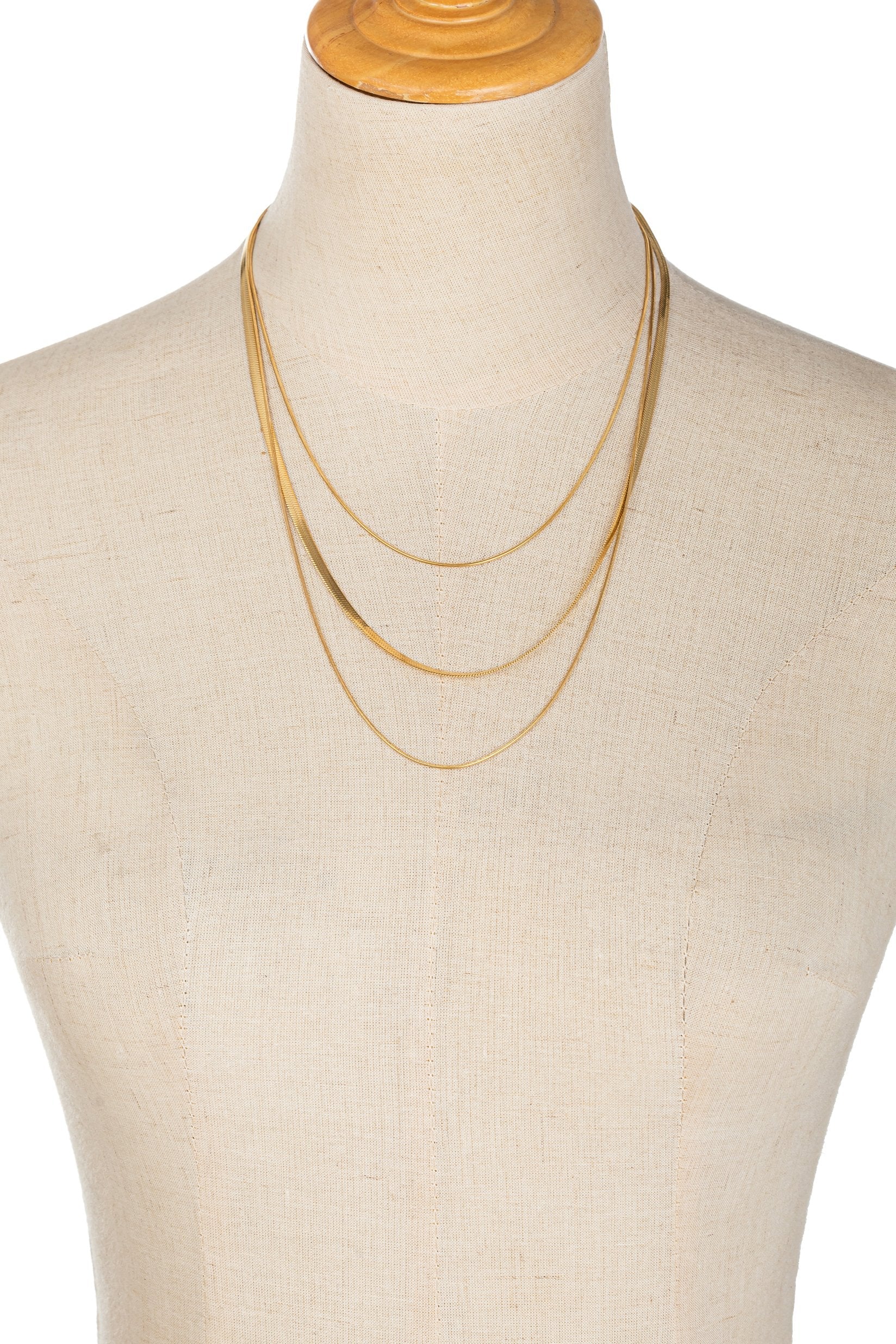 Lisa Triple Chain Necklace