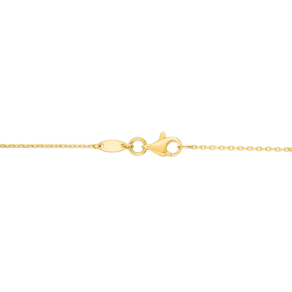 Polished Horn Necklace in 14K Yellow Gold