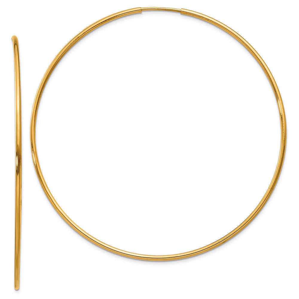Hoop Earrings in 14K Yellow Gold