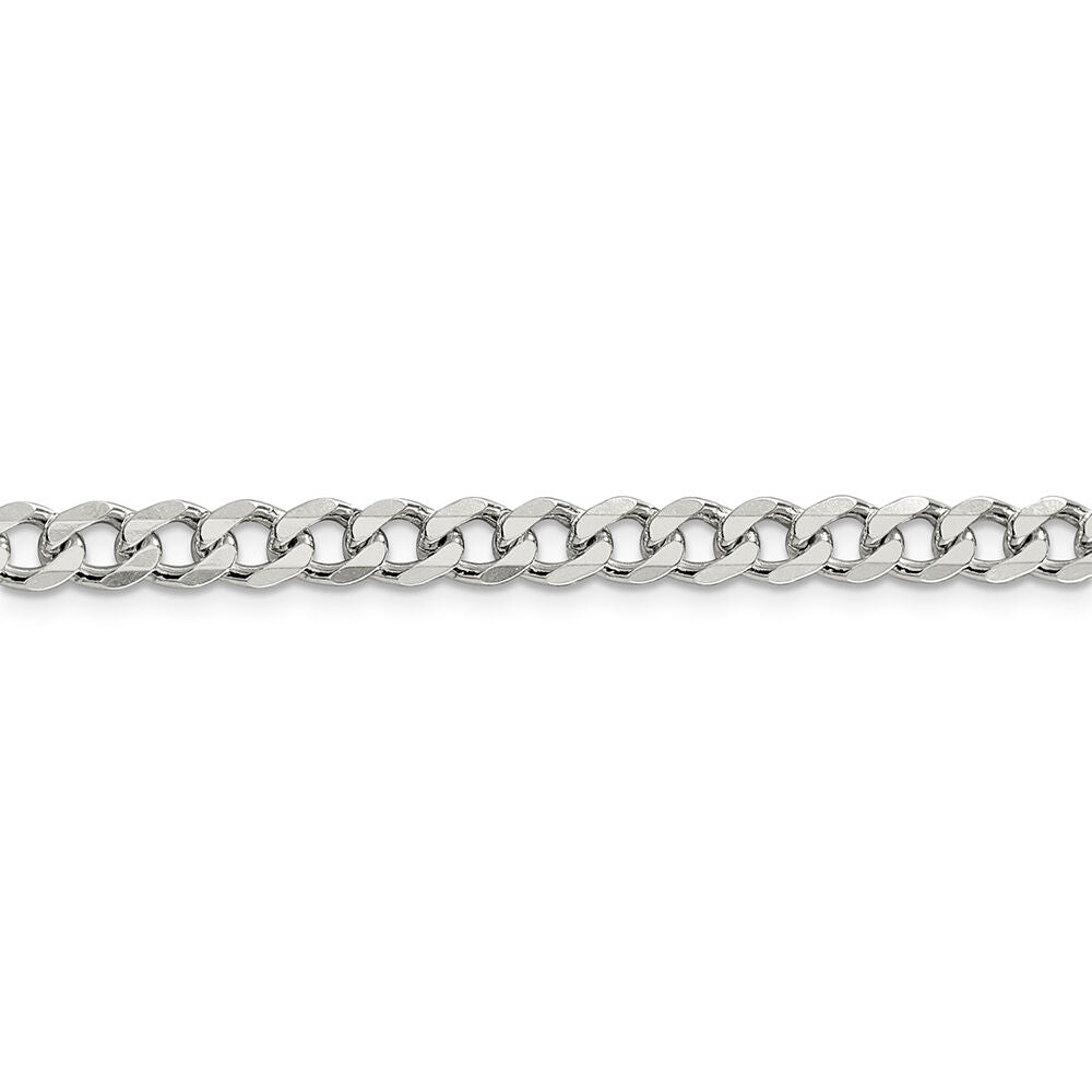 Curb Chain Necklace in Sterling Silver, 24"
