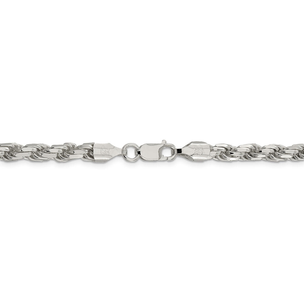 Rope Chain in Sterling Silver, 24"