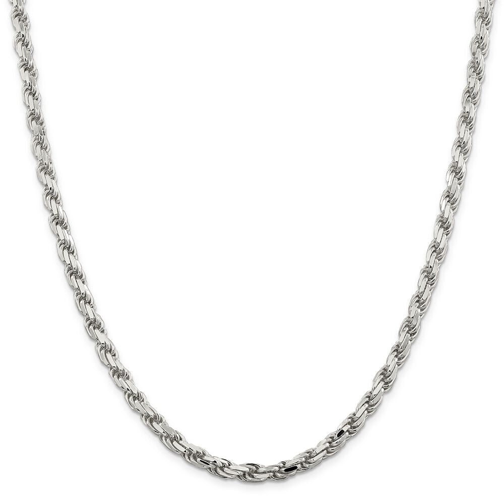 Rope Chain in Sterling Silver, 24"