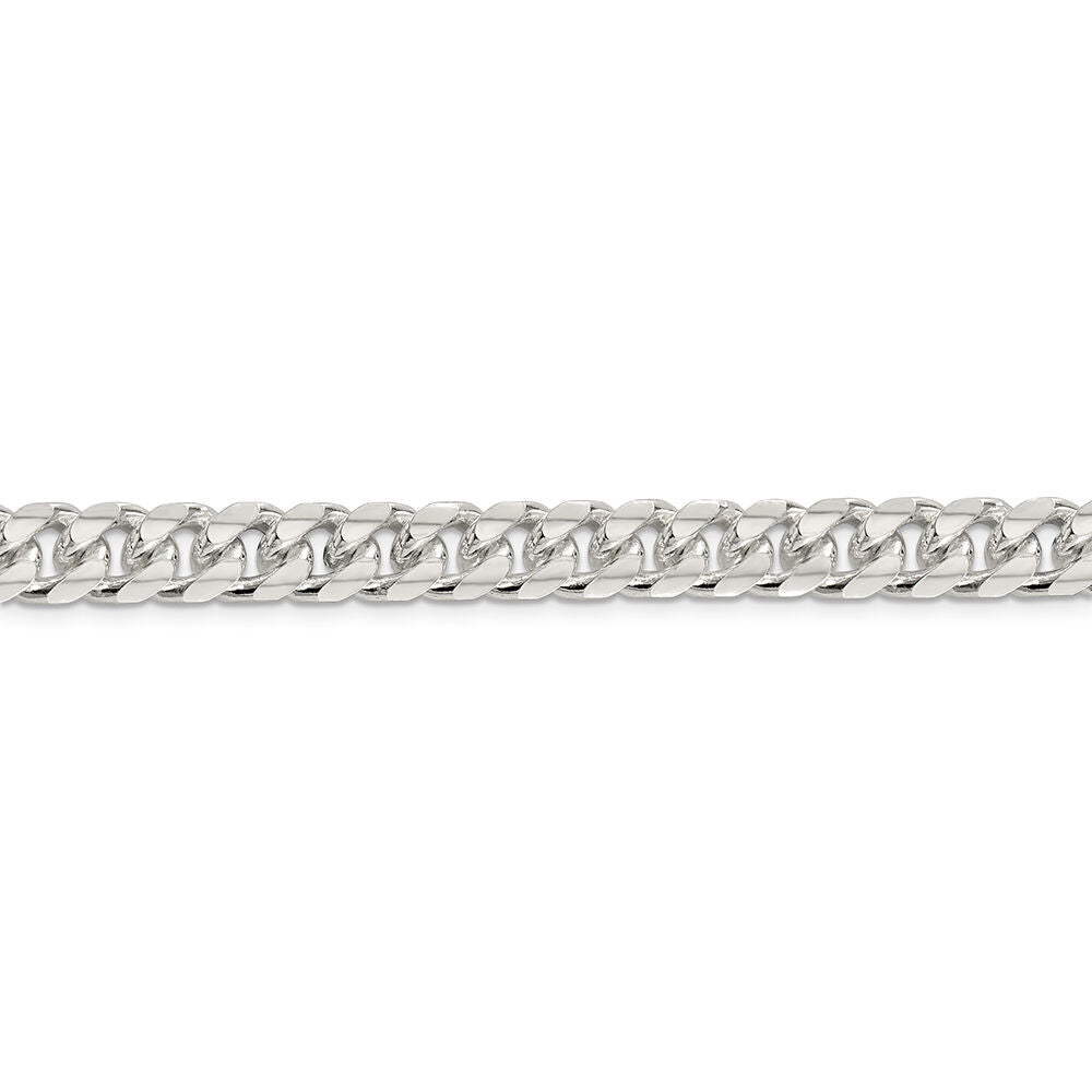 Curb Chain Necklace in Sterling Silver, 24"
