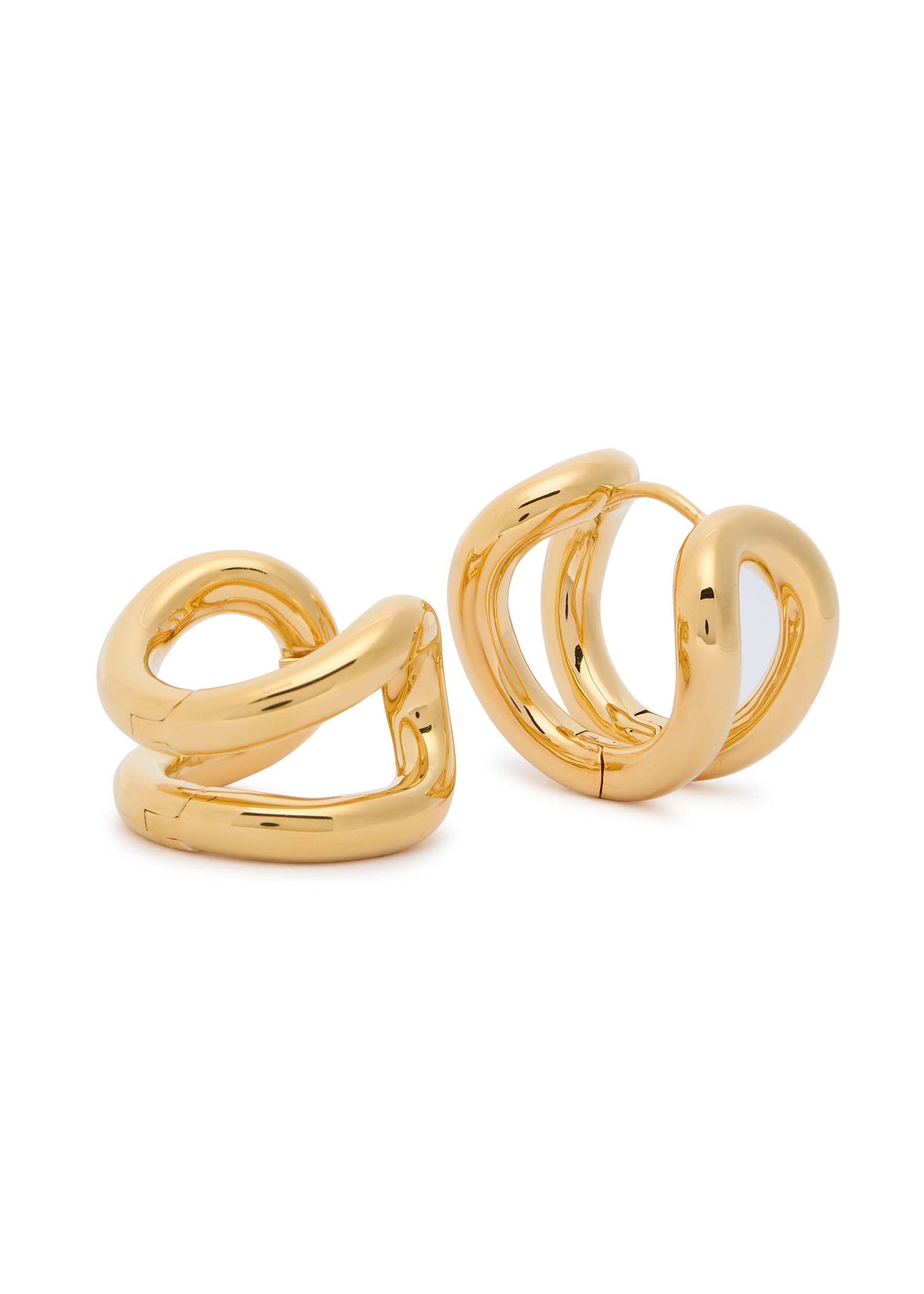The Steffie 18kt gold-plated hoop earrings