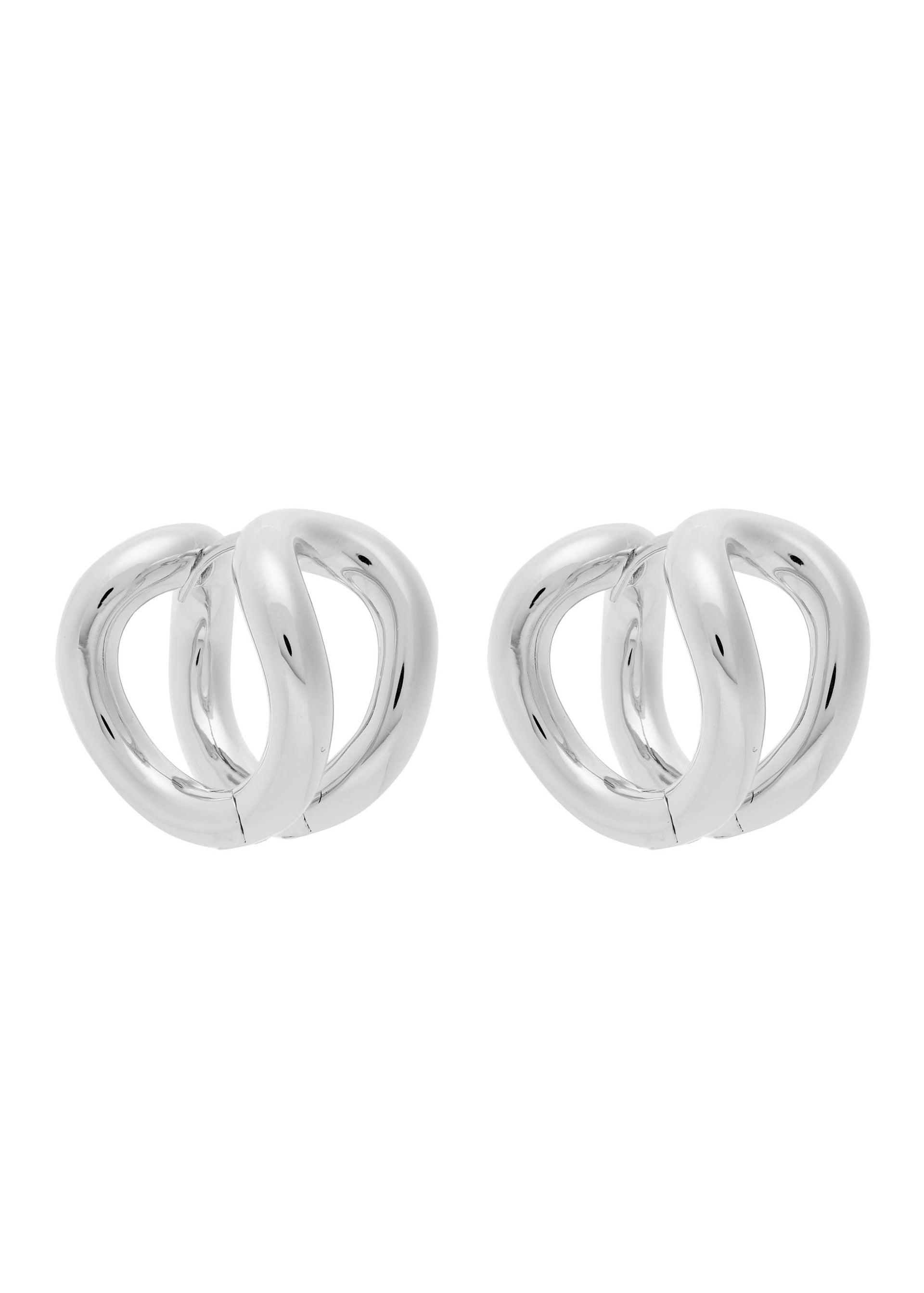 The Steffie sterling silver hoop earrings