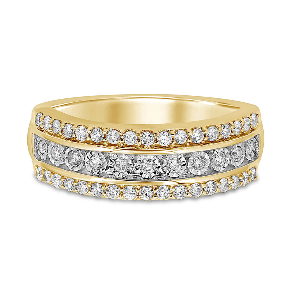 1/2 ct. tw. Diamond Band in 10K Yellow Gold