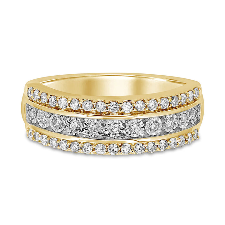 1/2 ct. tw. Diamond Band in 10K Yellow Gold