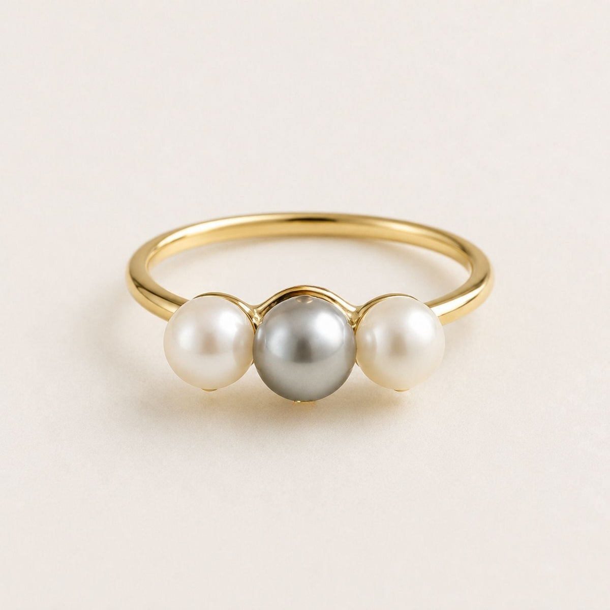 Aurora Trio Pearl Ring