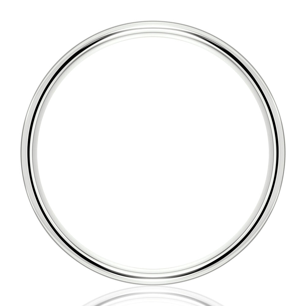 Wedding Band in 14K White Gold, 4MM
