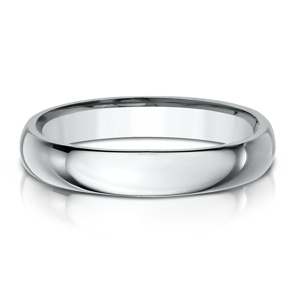 Wedding Band in 14K White Gold, 4MM