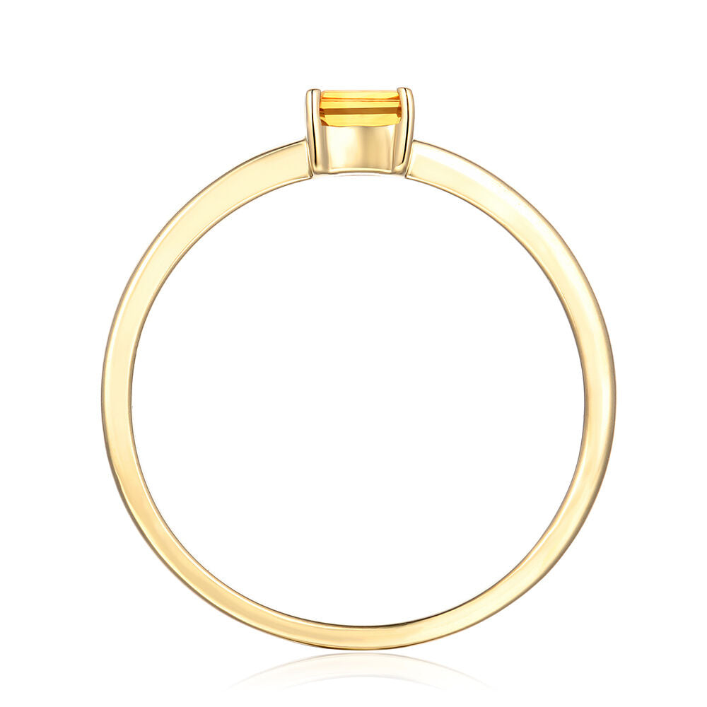 Citrine Stack Ring in 10K Yellow Gold