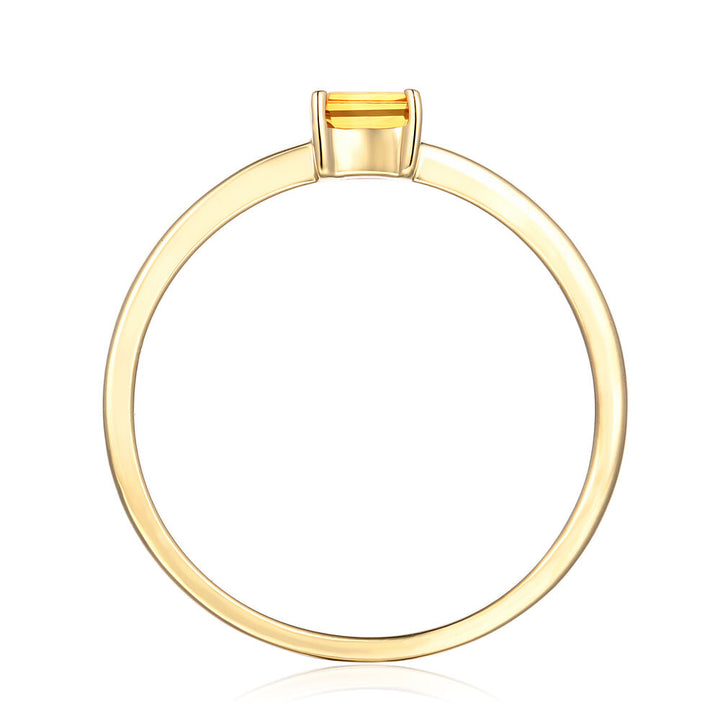 Citrine Stack Ring in 10K Yellow Gold
