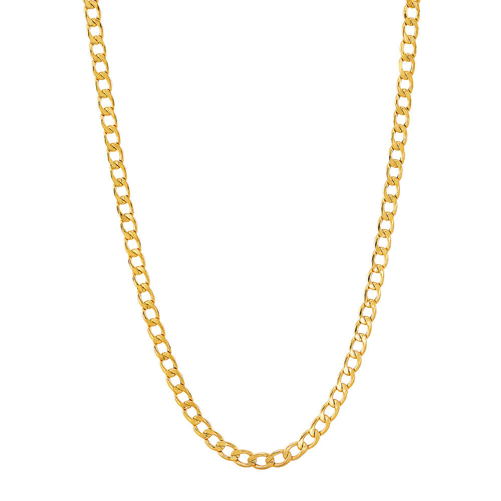 Curb Chain in 14K Yellow Gold, 22"